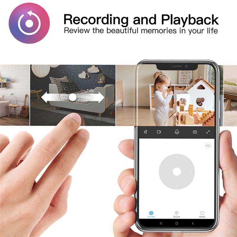 Home Security Monitor - Essential Indoor Wifi Tuya Camera, Baby