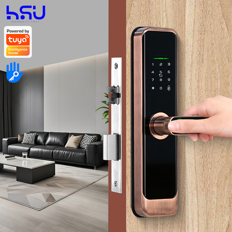 Home Security Electronics - Digital Smart Doorlock Passcode Home Wooden