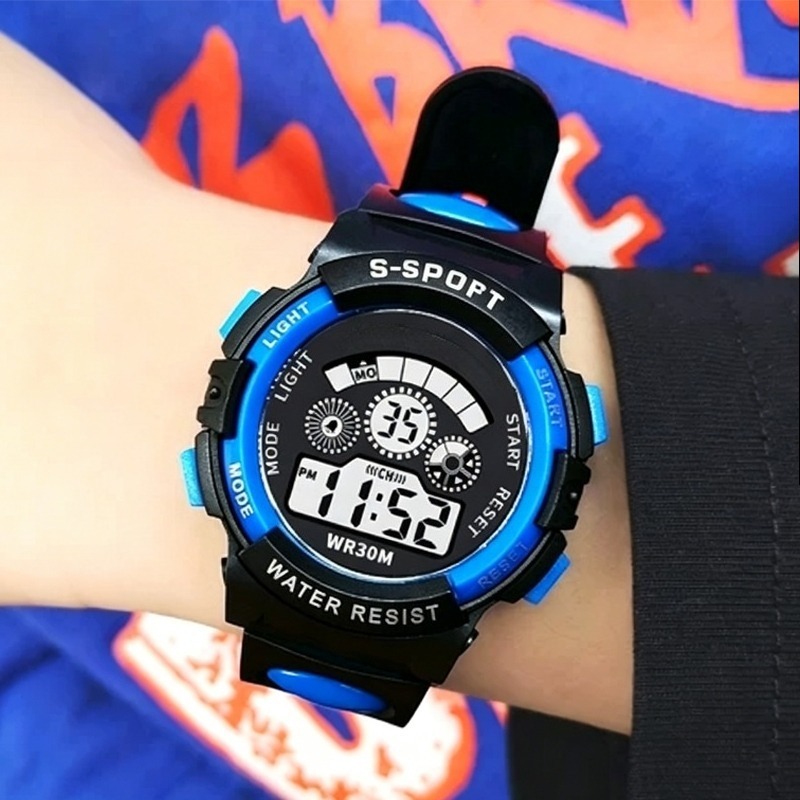 Home Security Electronics - Children's Electronic Watch Boy's Waterproof Multi-functional