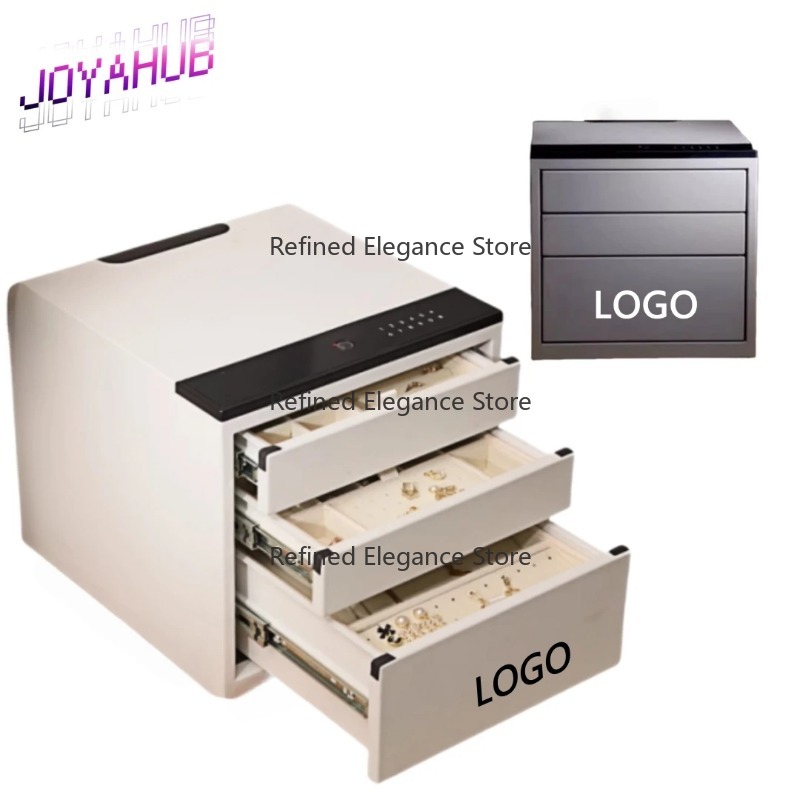 Home Security Logo - Custom Logo Biometric Jewelry Safe All-Steel