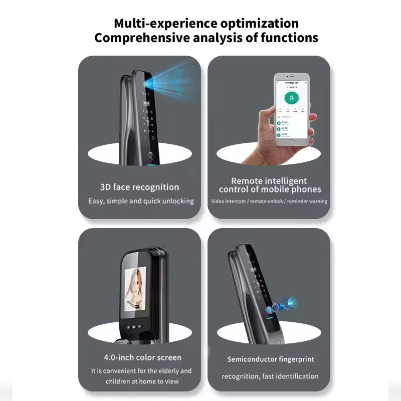 HX5 Smart Door Lock 3D Face Re - Home Security Electronics 评论和价格