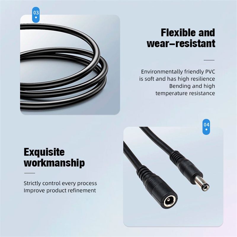 5.5 x 2.1mm 1 Female to 2 4 8  - Home Security Diy 评论和价格