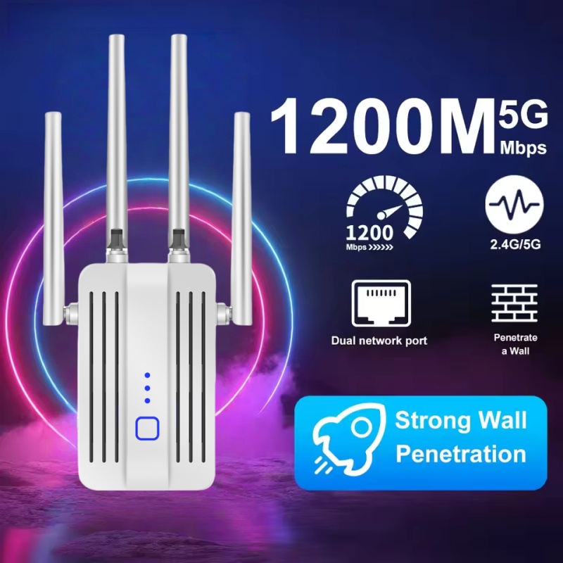 1200Mbps WiFi Repeater Extende - Home Security And Internet 评论和价格
