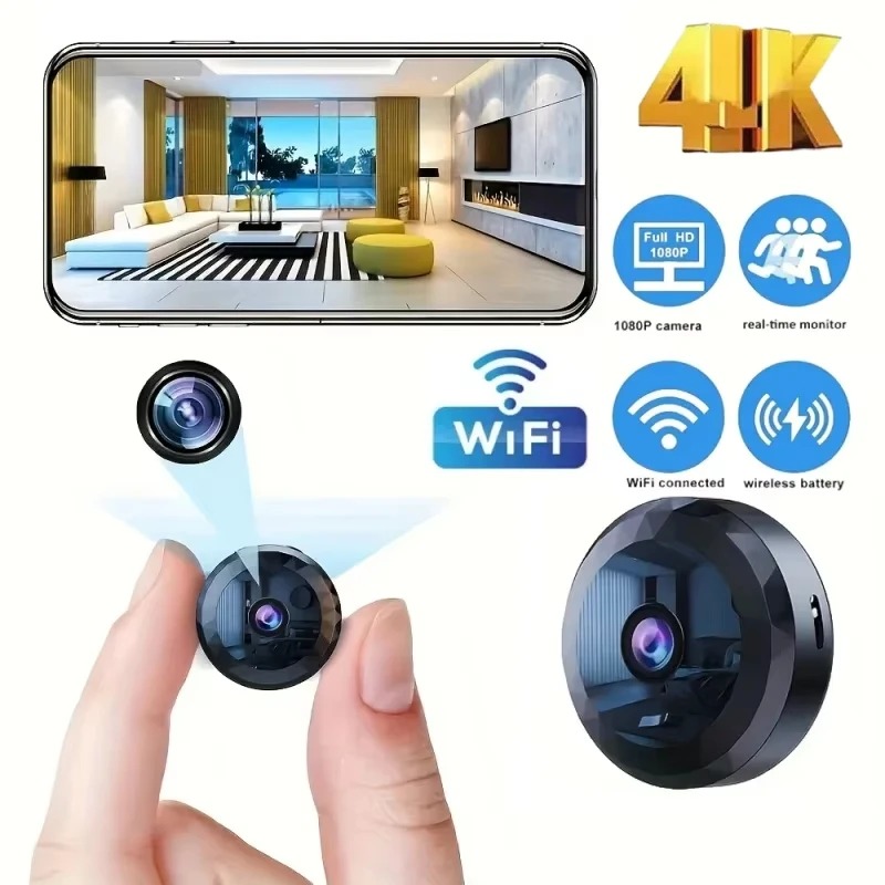 4K Mini WiFi Camera Wireless S - Home Security Ai 评论和价格