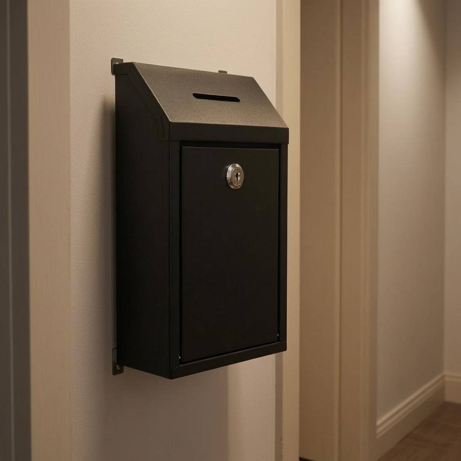 Slanted-Top Mailbox Mail Slot  - Home Security Service 评论和价格