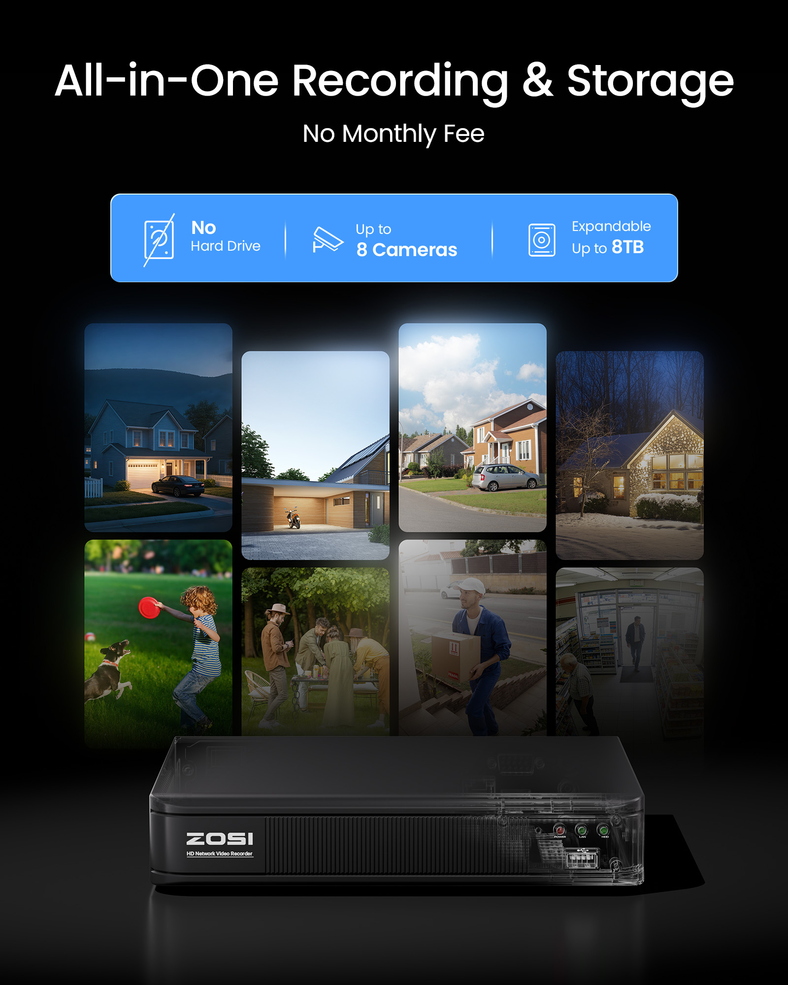 ZOSI 3K Lite Wired CCTV Securi - Home Security Monitor 评论和价格