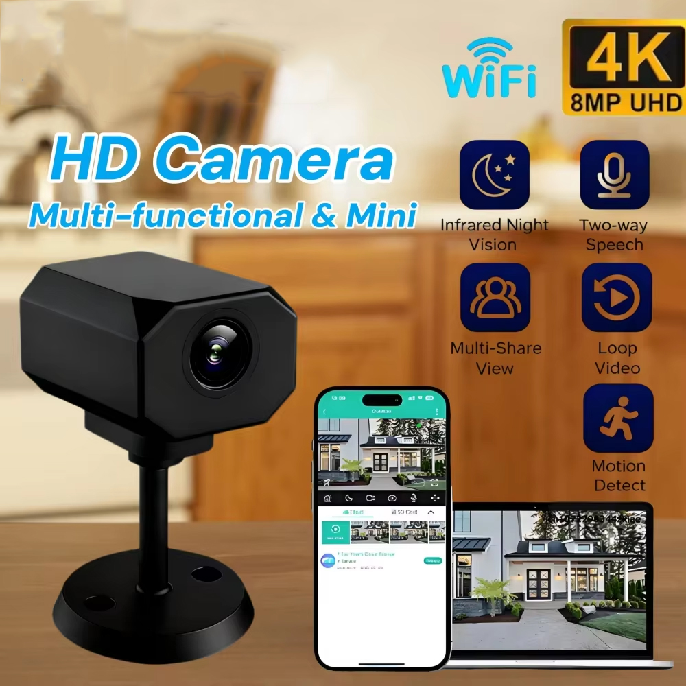 4K HD WiFi Security Camera for - Home Security Camera 评论和价格