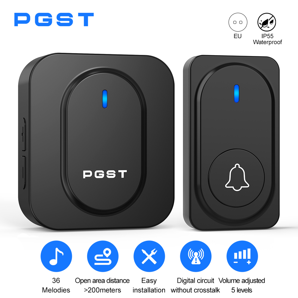 PGST Wireless Doorbell 36 Chim - Home Security Diy 评论和价格