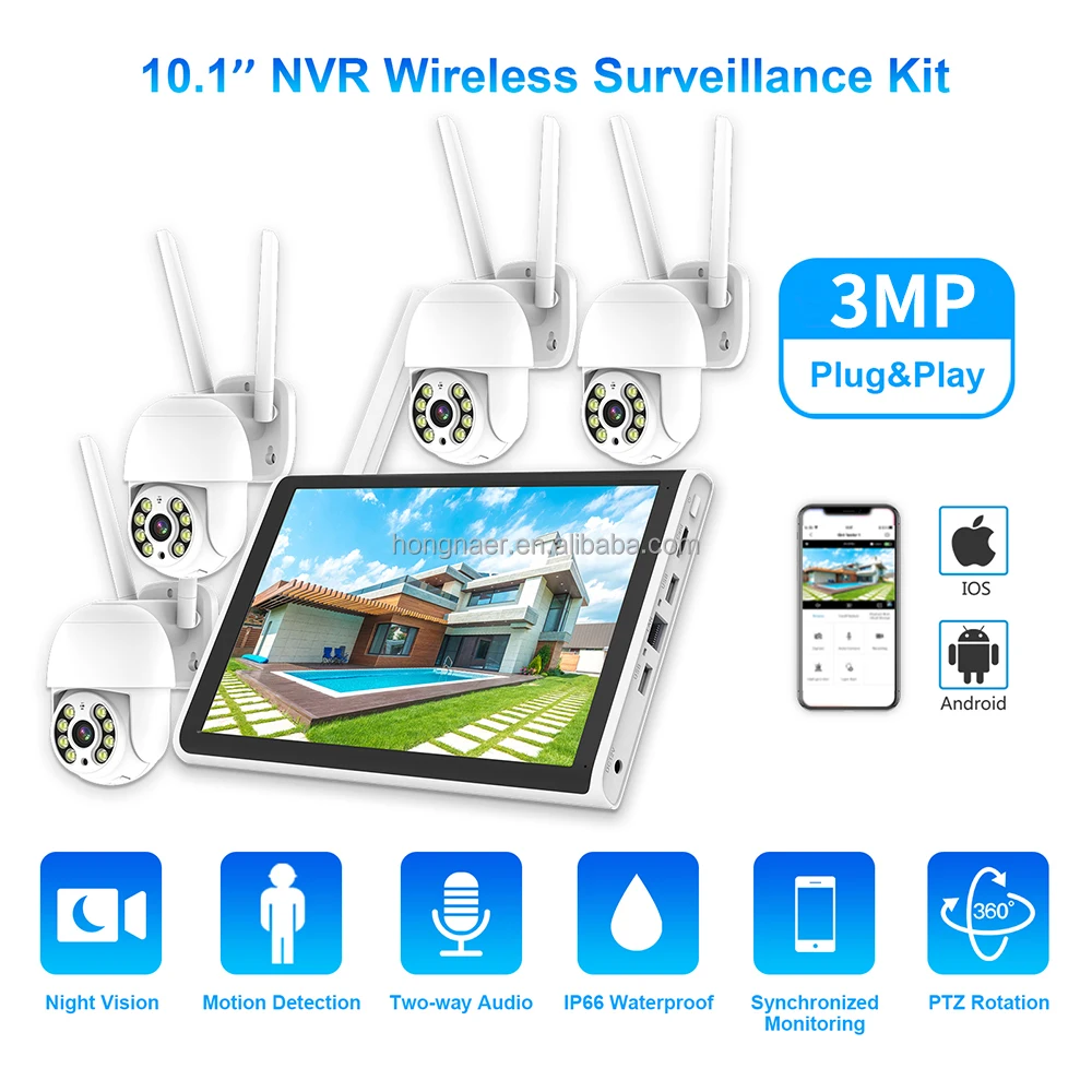 2026 Hongnaer 3MP 4 Channel Wi - Home Security Camera 评论和价格