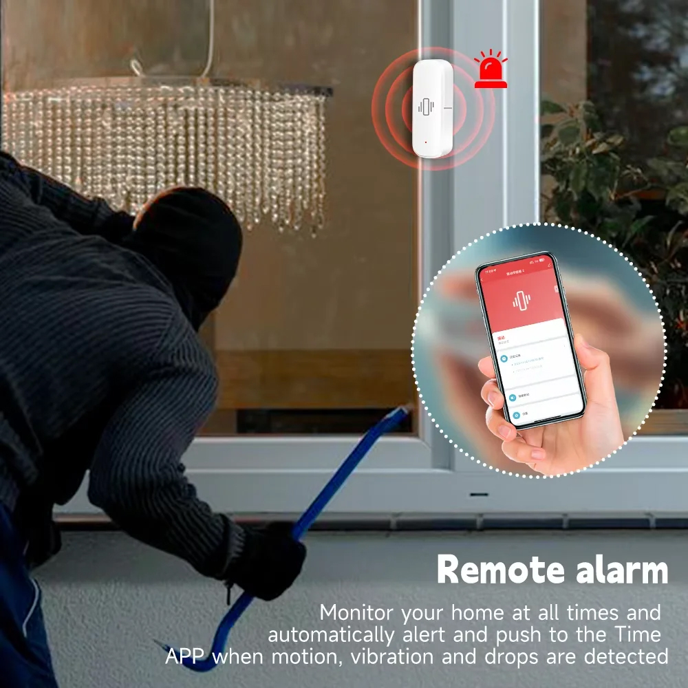 Smart ZigBee Vibration Sensor  - Home Security Monitor 评论和价格