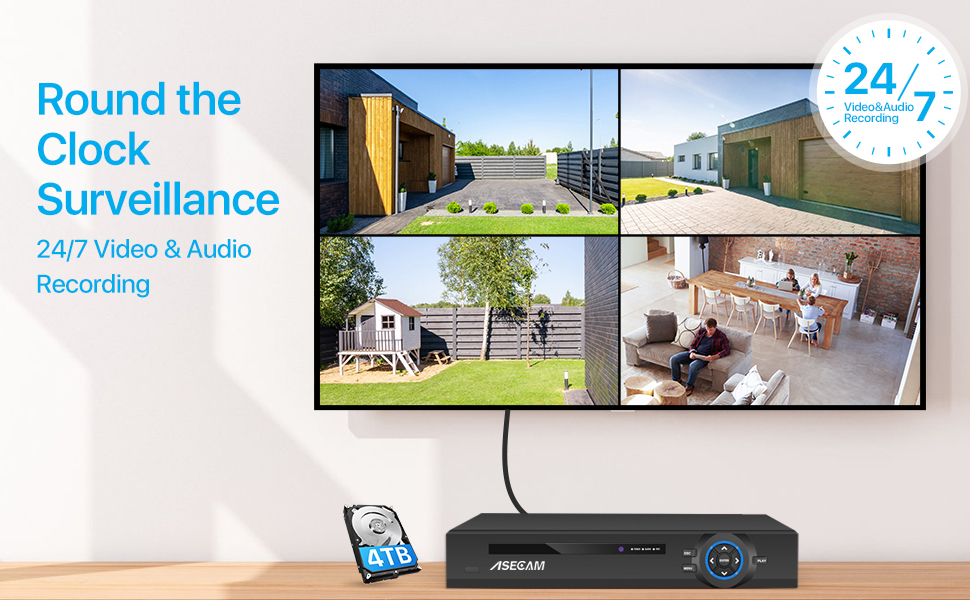 Super 8MP POE NVR Video Record - Home Security Camera 评论和价格
