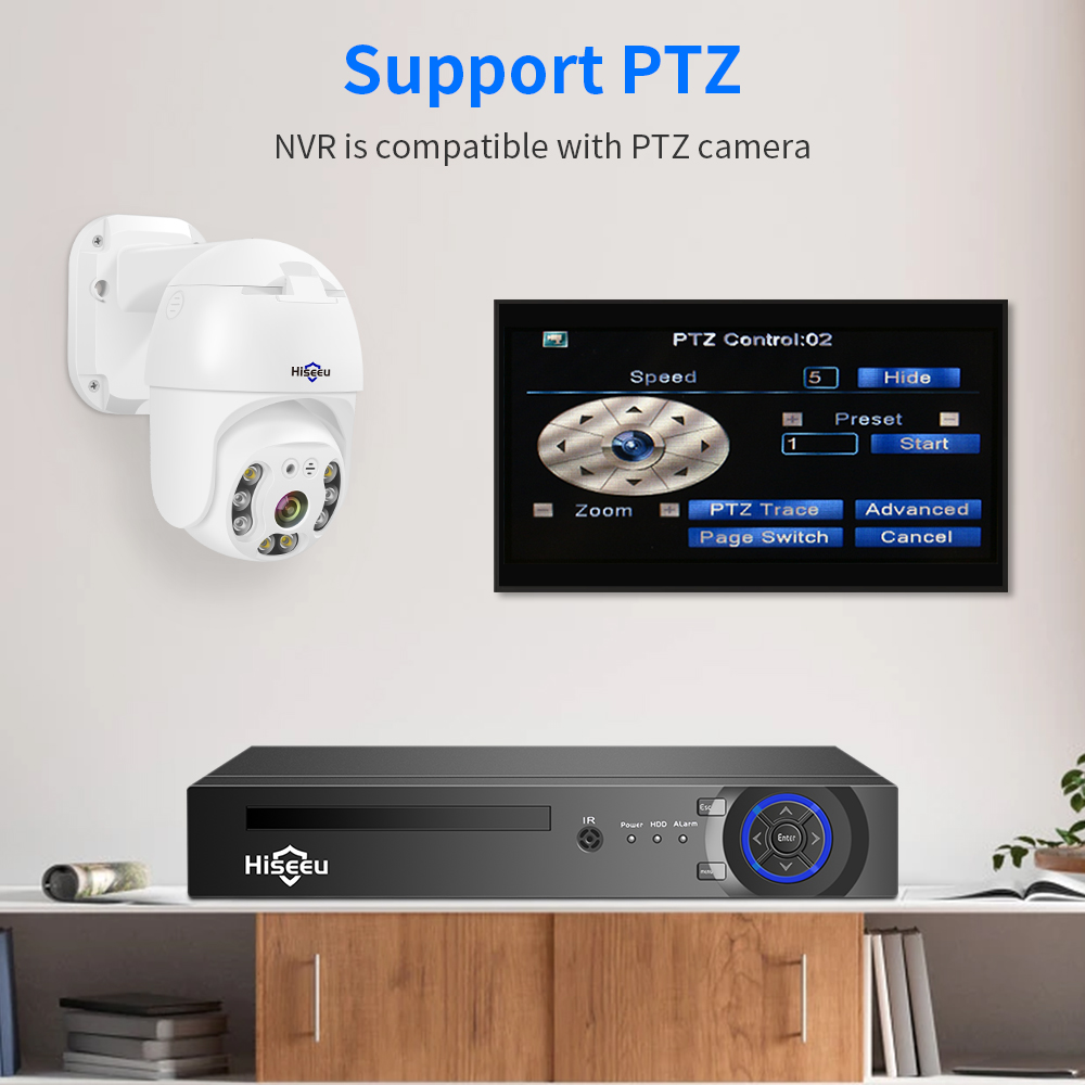Hiseeu 4CH 10CH 16CH 4K 8MP 5M - Home Security Camera 评论和价格