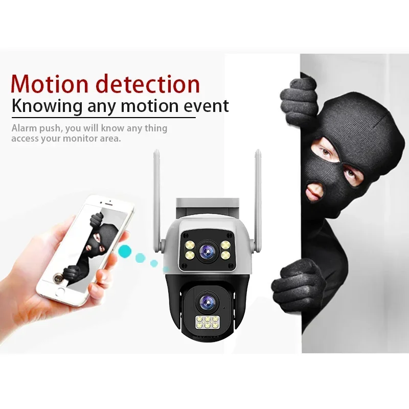 8MP 4K WIFI IP Camera PTZ Outd - Home Security Ai 评论和价格