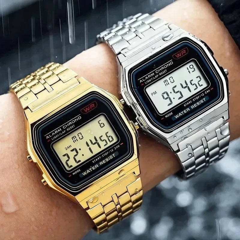 Luxury F91W Steel Band Watches - Home Security Electronics 评论和价格