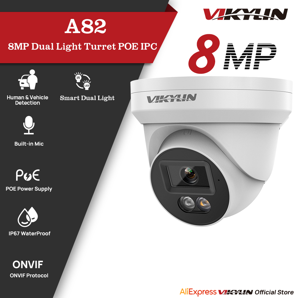 VIKYLIN 8MP IP Security Camera - Home Security Service 评论和价格