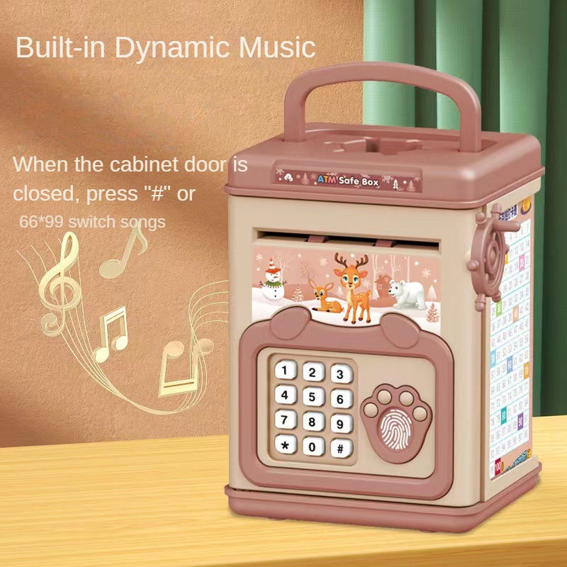 Money Box with Fingerprint Pig - Home Security Electronics 评论和价格
