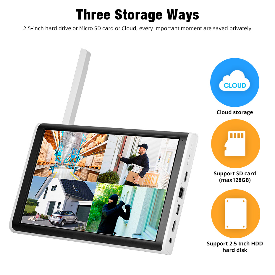 KERUI 2K 3K 4MP 8CH NVR WIFI O - Home Security Monitor 评论和价格