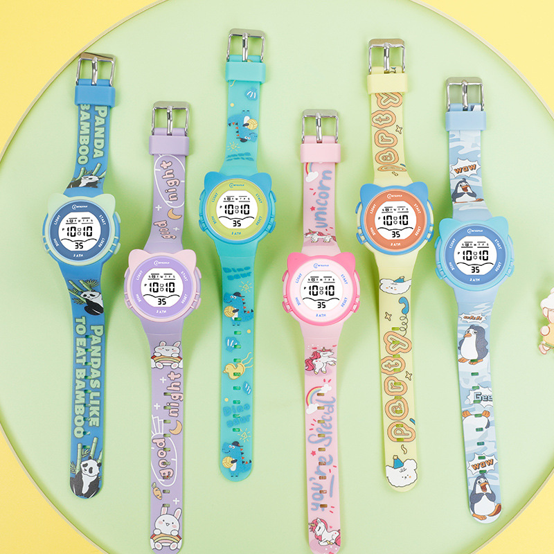 Children Watch Girls Cute Cart - Home Security Electronics 评论和价格
