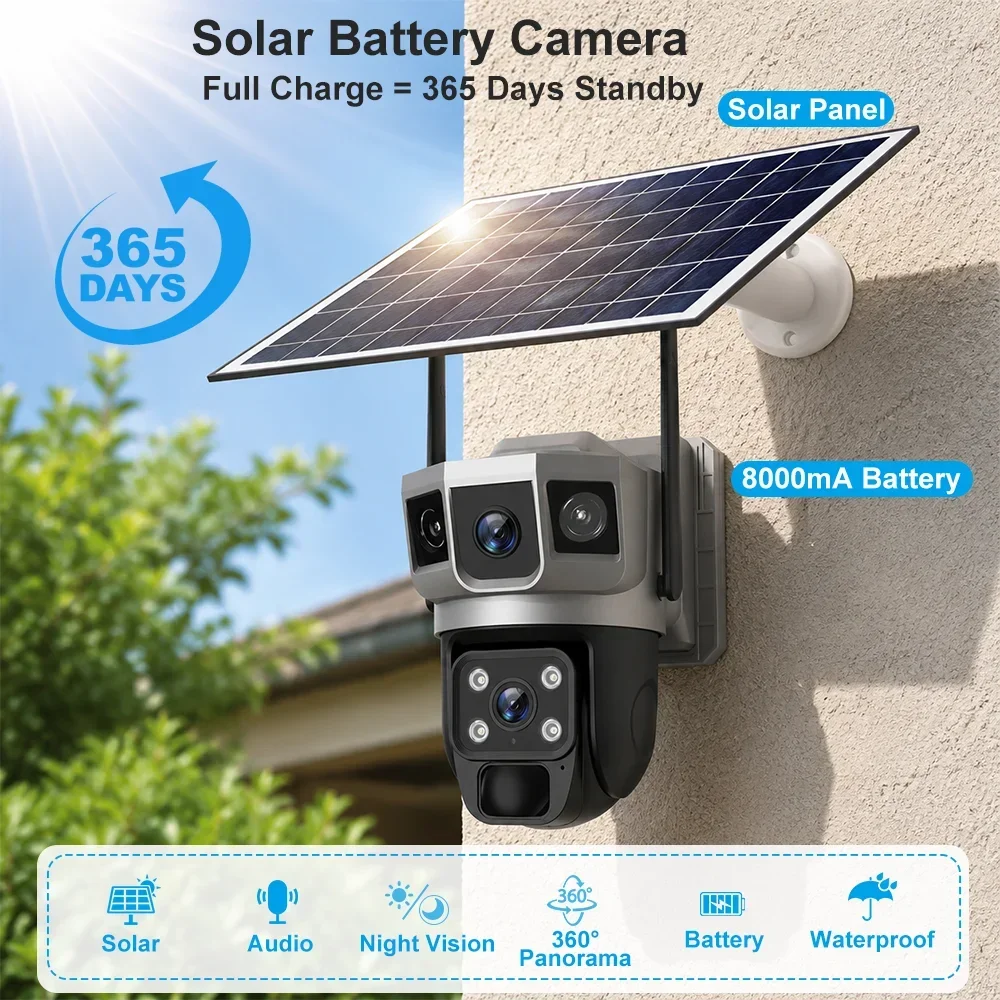 V380 4K 3 Screens 4G Camera So - Home Security Ai 评论和价格