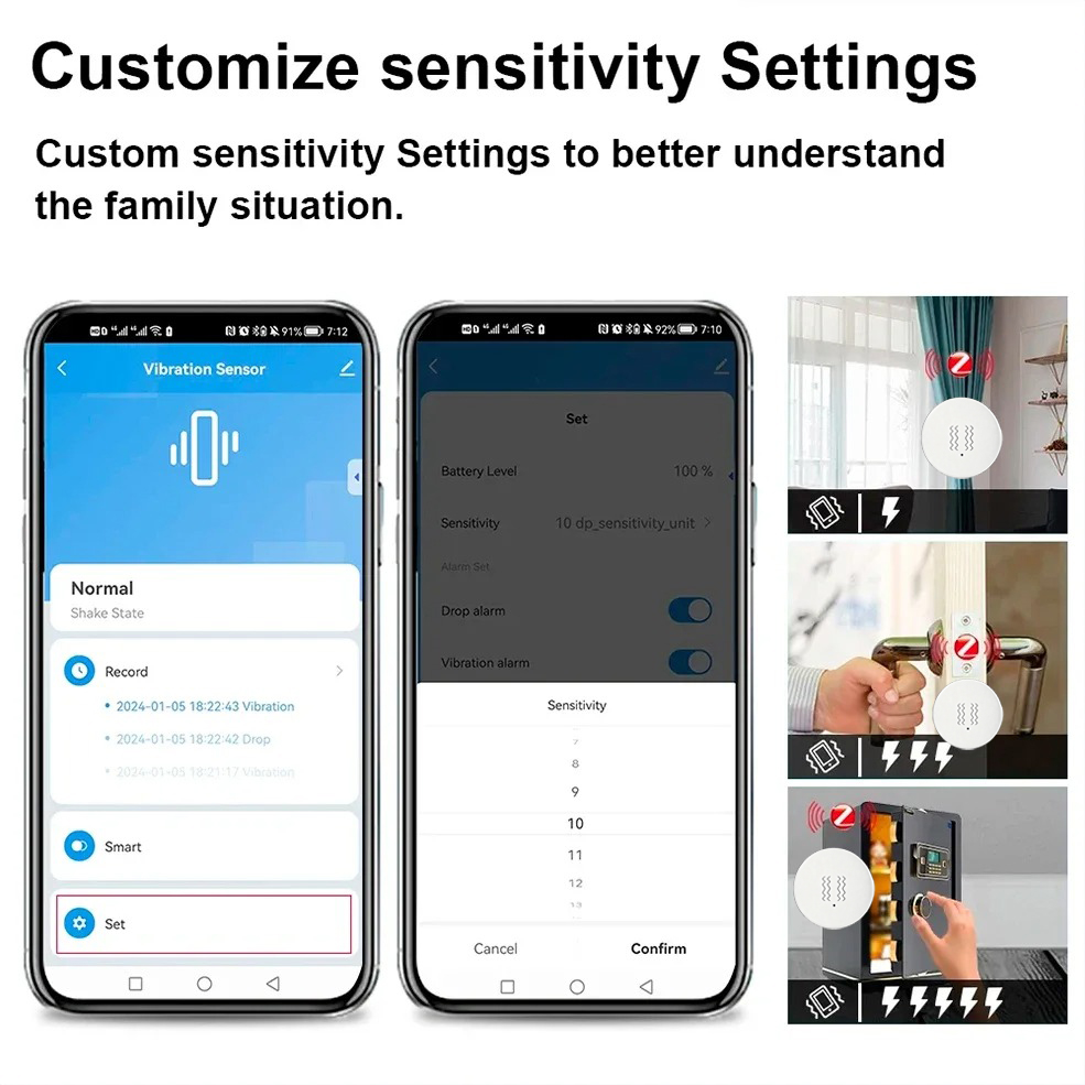 Tuya ZigBee Smart Vibration &  - Home Security Monitor 评论和价格