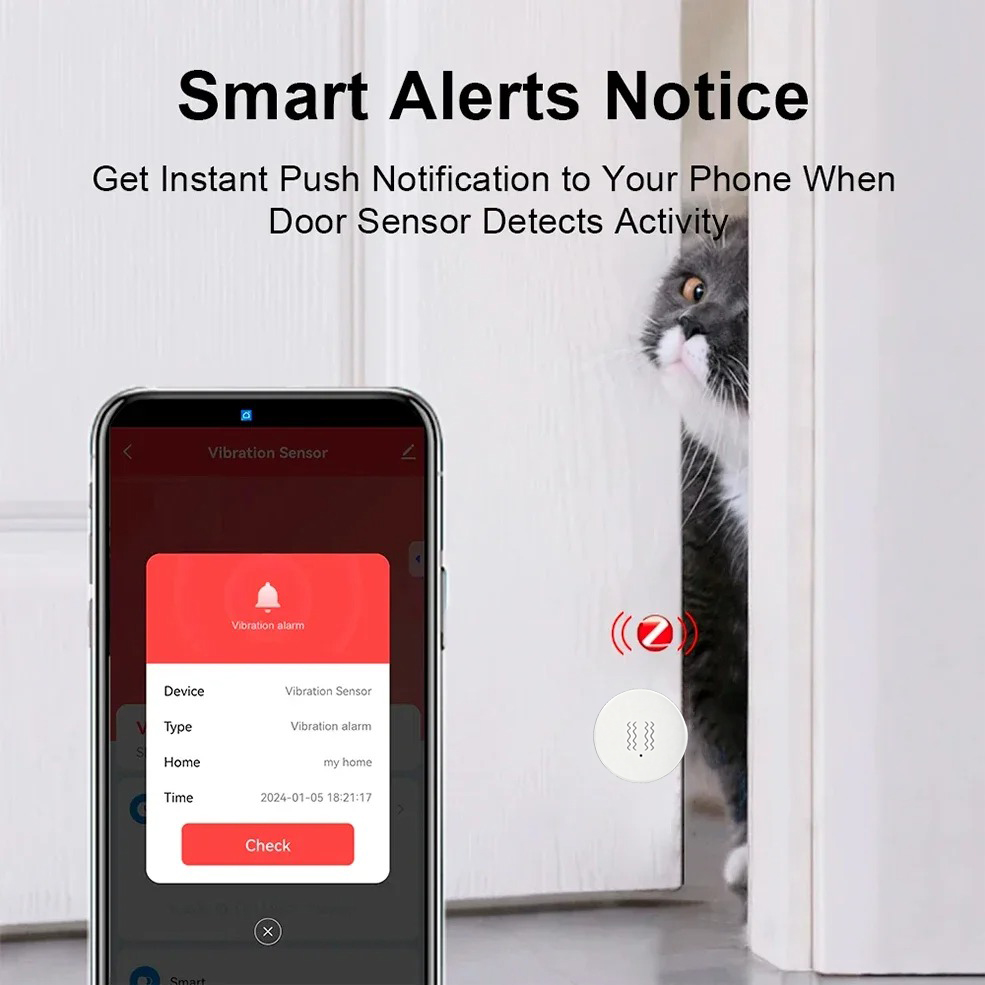 Tuya ZigBee Smart Vibration &  - Home Security Monitor 评论和价格