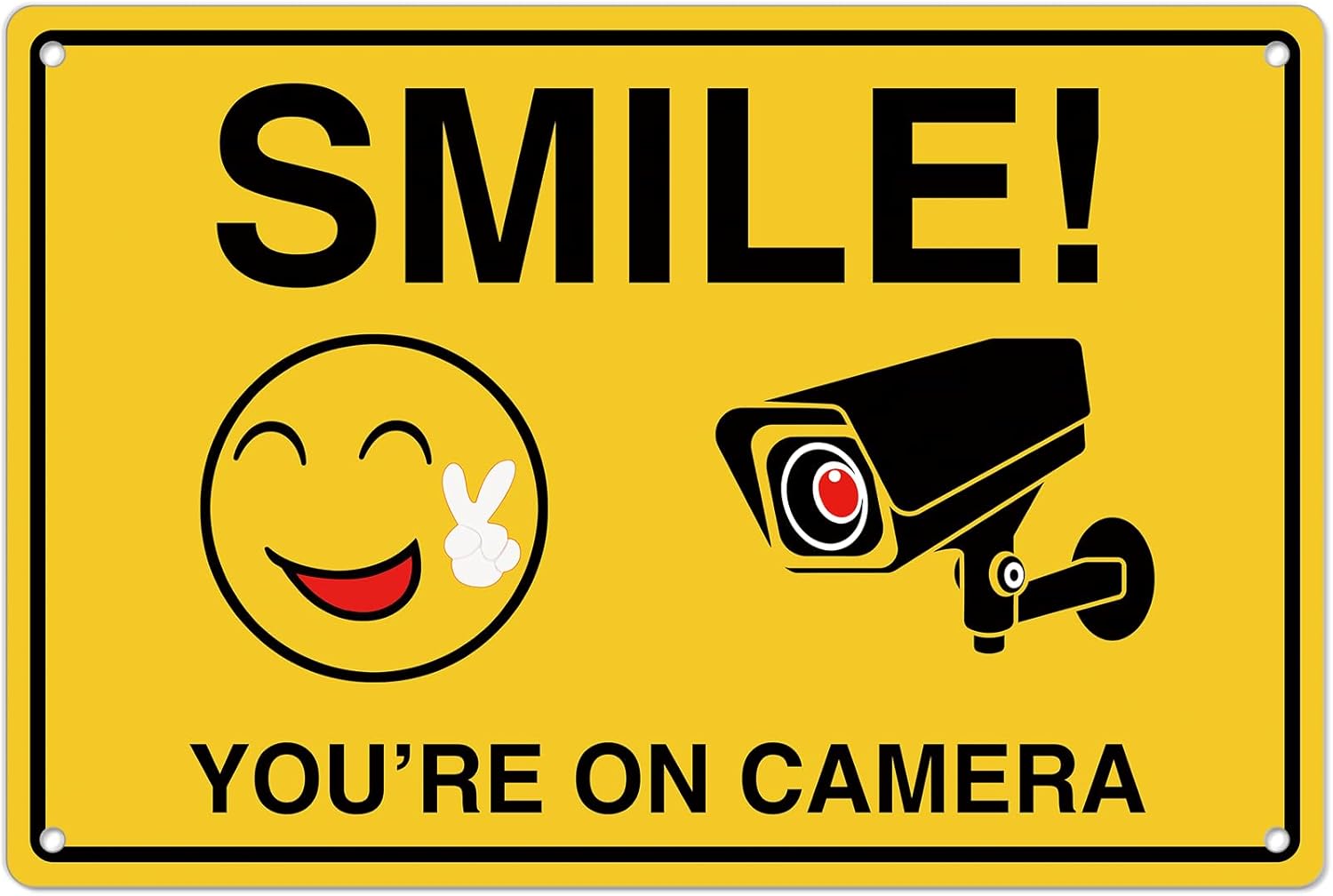 Smile Youre On Camera Signs ;  - Home Security Electronics 评论和价格