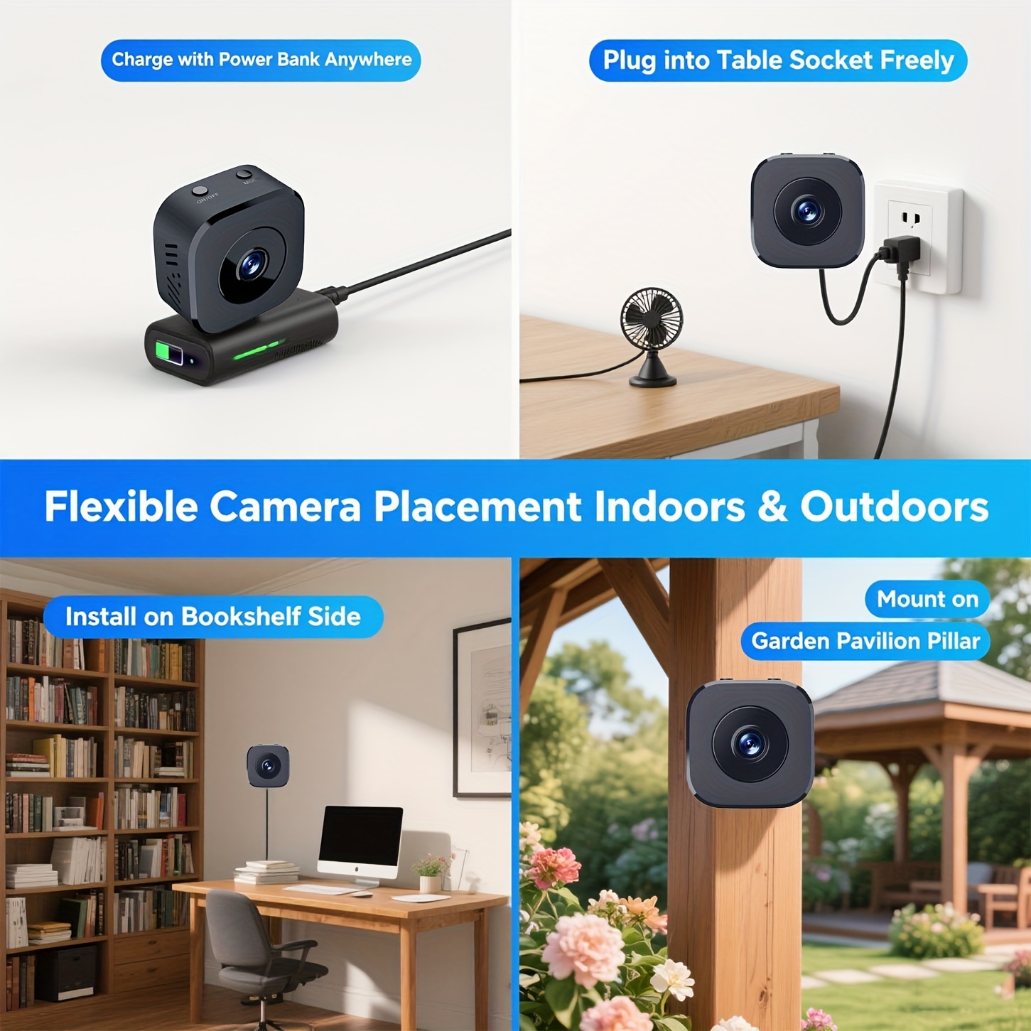 1080P HD Mini WiFi Camera Indo - Home Security Camera 评论和价格