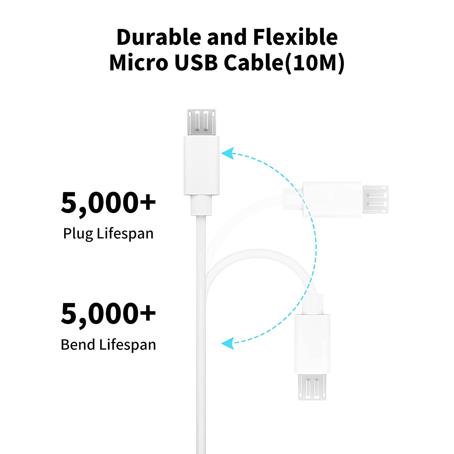 3~13m Micro USB Extension Cabl - Home Security Camera Xiaomi 评论和价格