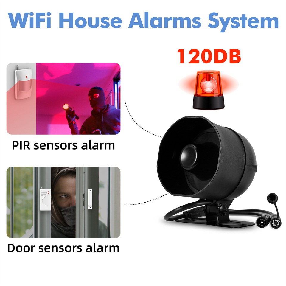 KERUI 120db Siren Alarm System - Home Security Diy 评论和价格