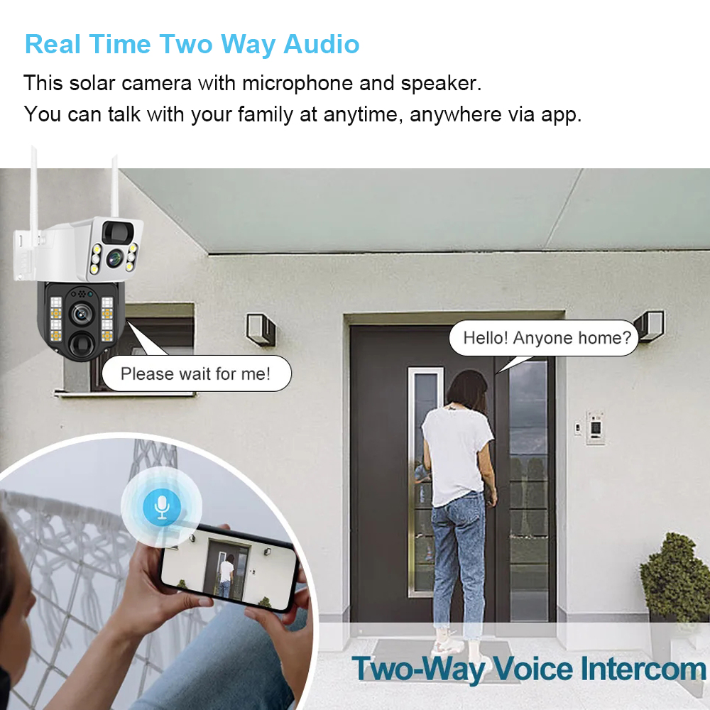 WiFi/4G Solar Camera IP CCTV S - Home Security Diy 评论和价格