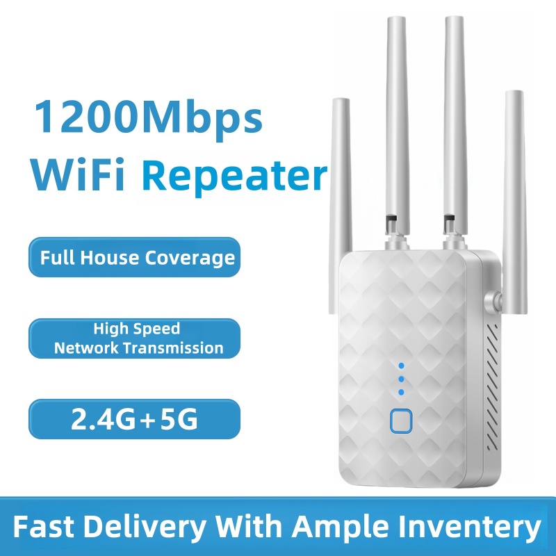 1200Mbps WiFi Repeater Dual Ba - Home Security And Internet 评论和价格