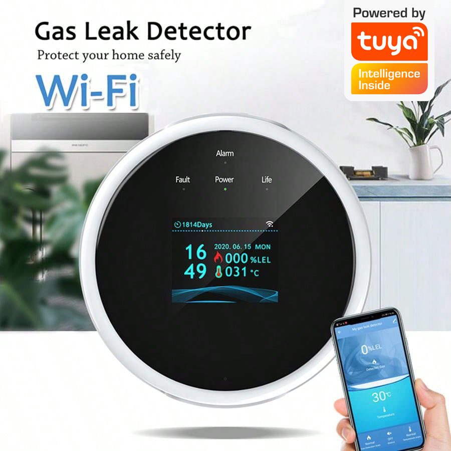 2.4G WiFi Gas Alarm Sensor Com - Home Security Monitor 评论和价格