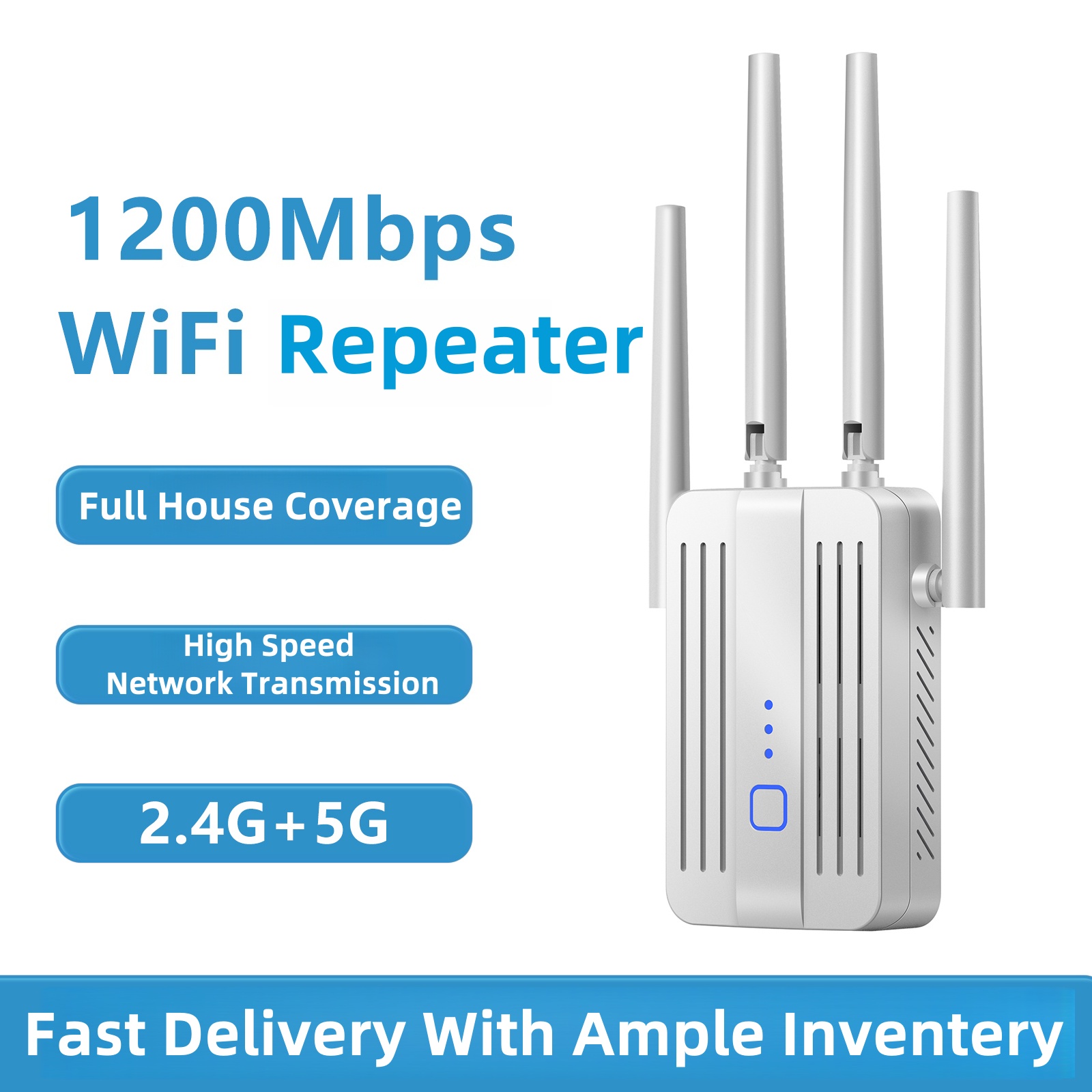 1200Mbps WiFi Repeater Extende - Home Security And Internet 评论和价格