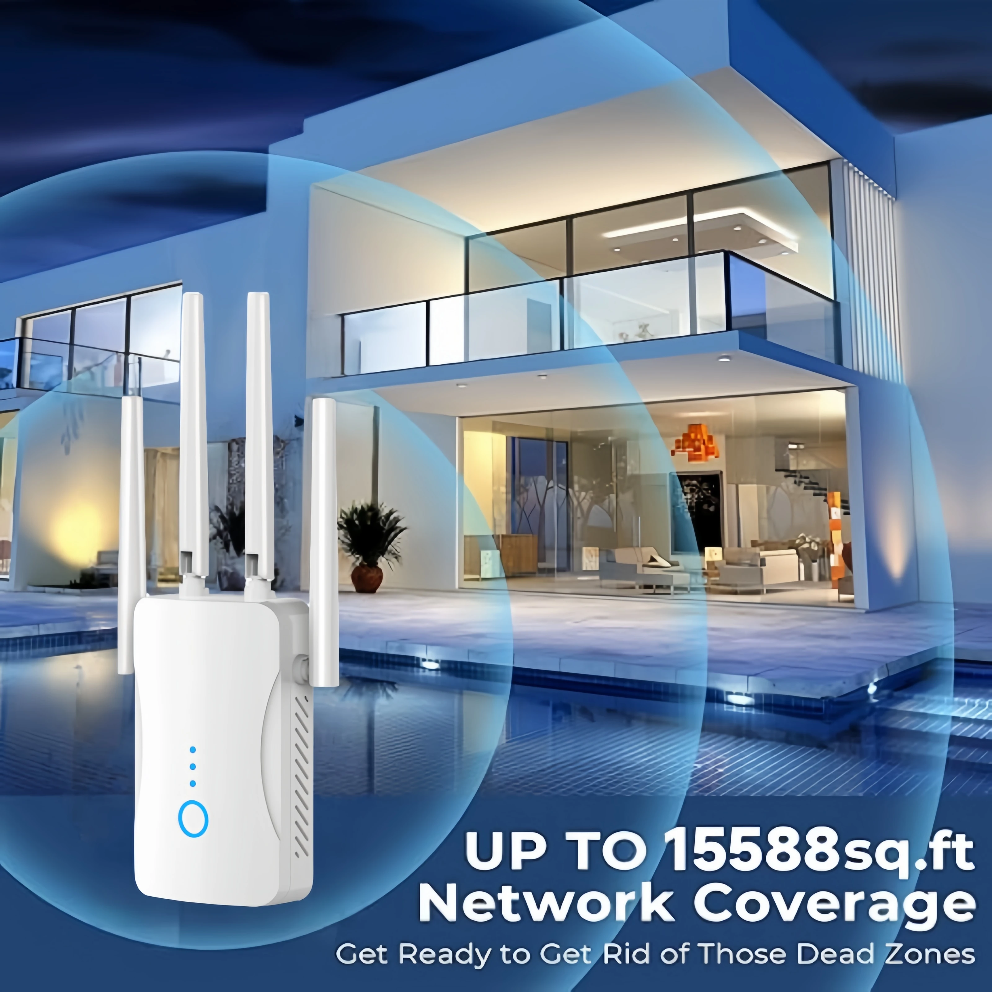 Dual Band WiFi Repeater 1200Mb - Home Security And Internet 评论和价格