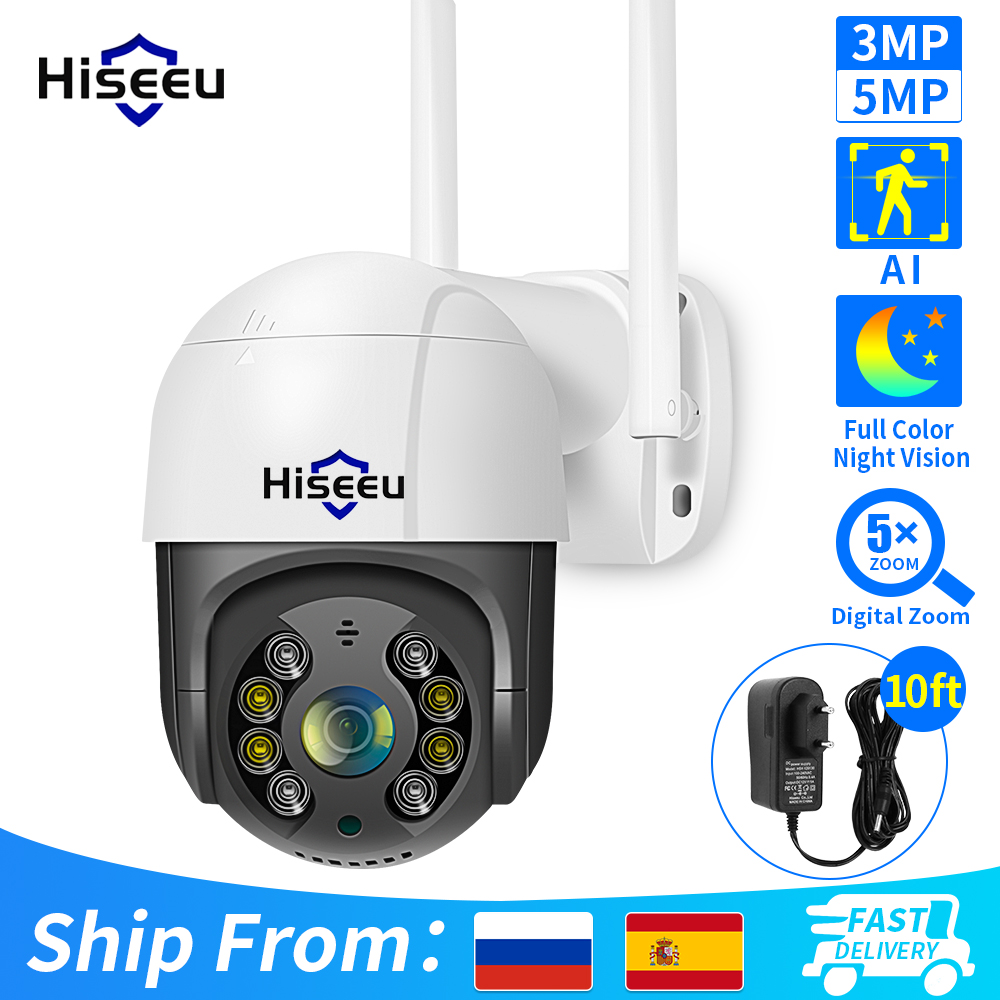 Hiseeu 4K 8MP Smart Wifi PTZ C - Home Security Ai 评论和价格