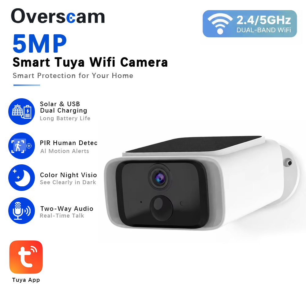 Tuya 5MP Solar Security Camera - Home Security Diy 评论和价格