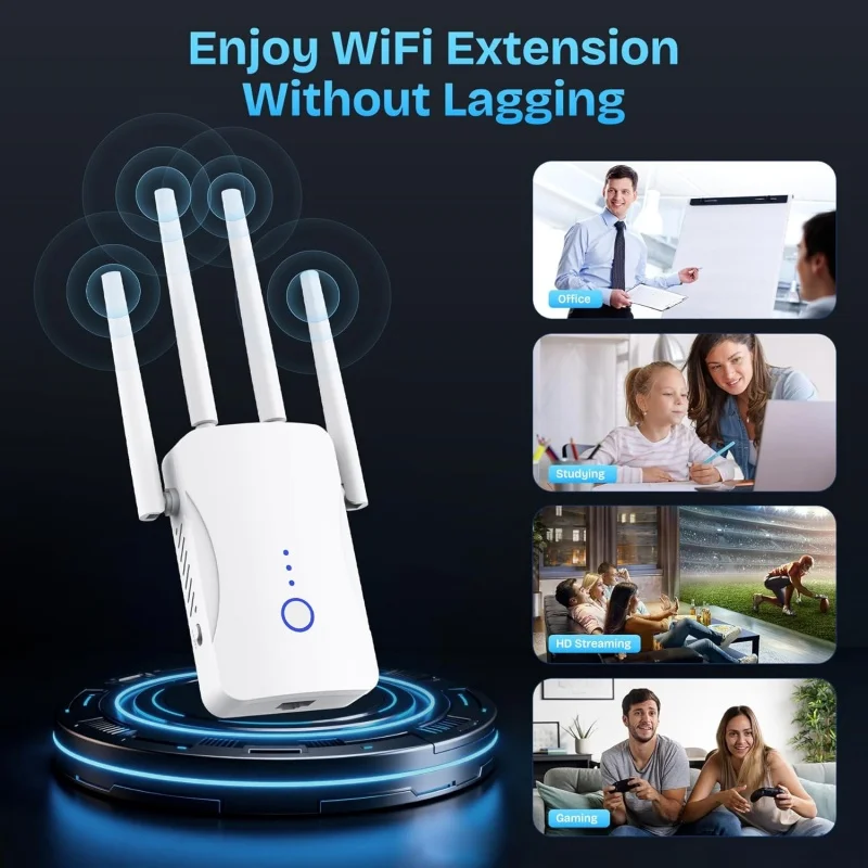 2.4G/5GHz Dual Band WiFi Repea - Home Security And Internet 评论和价格