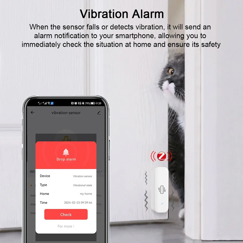 Tuya WiFi/Zigbee Smart Vibrati - Home Security Monitor 评论和价格