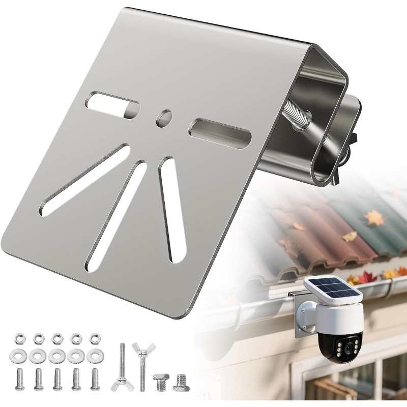 No Drill Stainless Steel Gutte - Home Security Eufy 评论和价格
