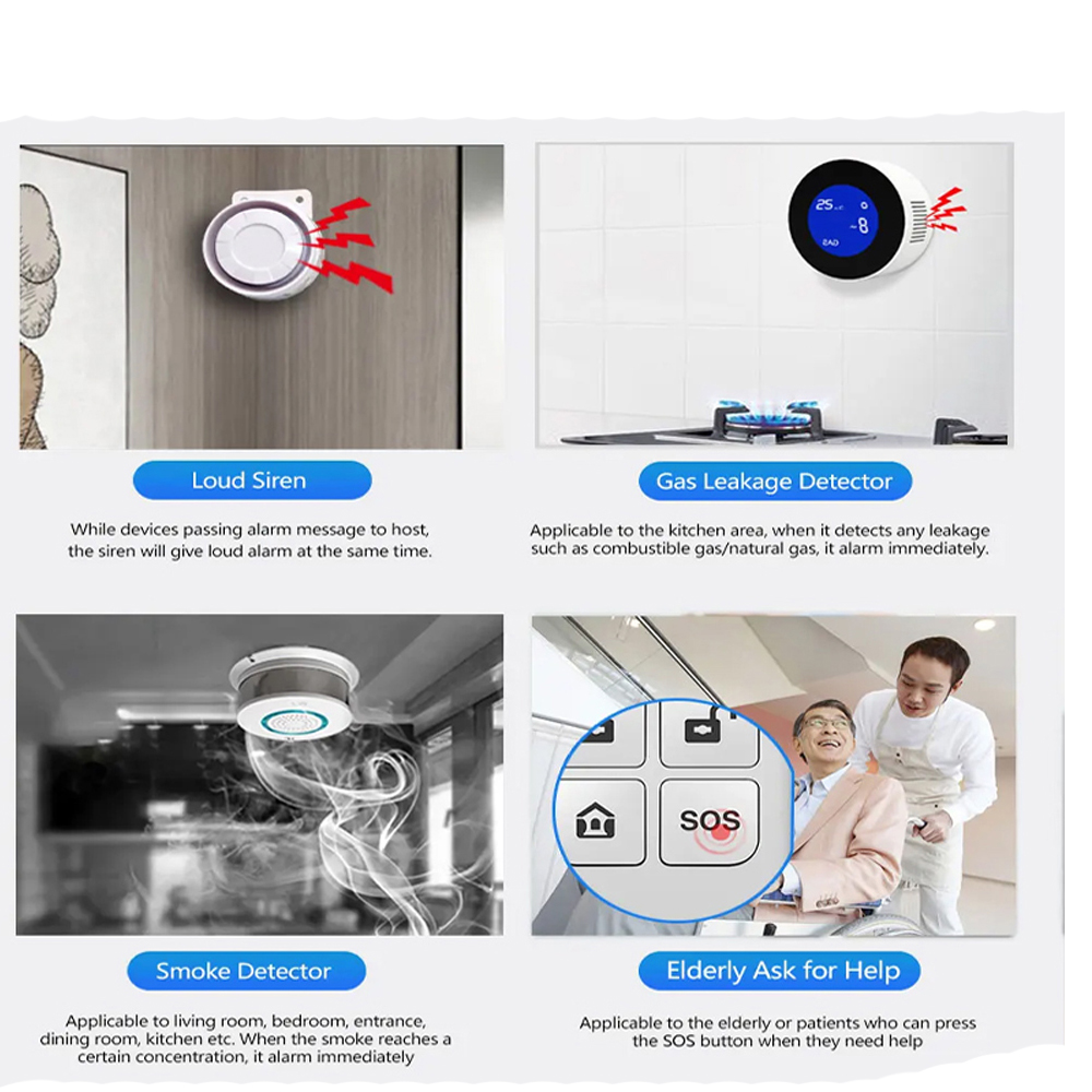 PGST 4G Tuya Smart Home Alarm  - Home Security Diy 评论和价格