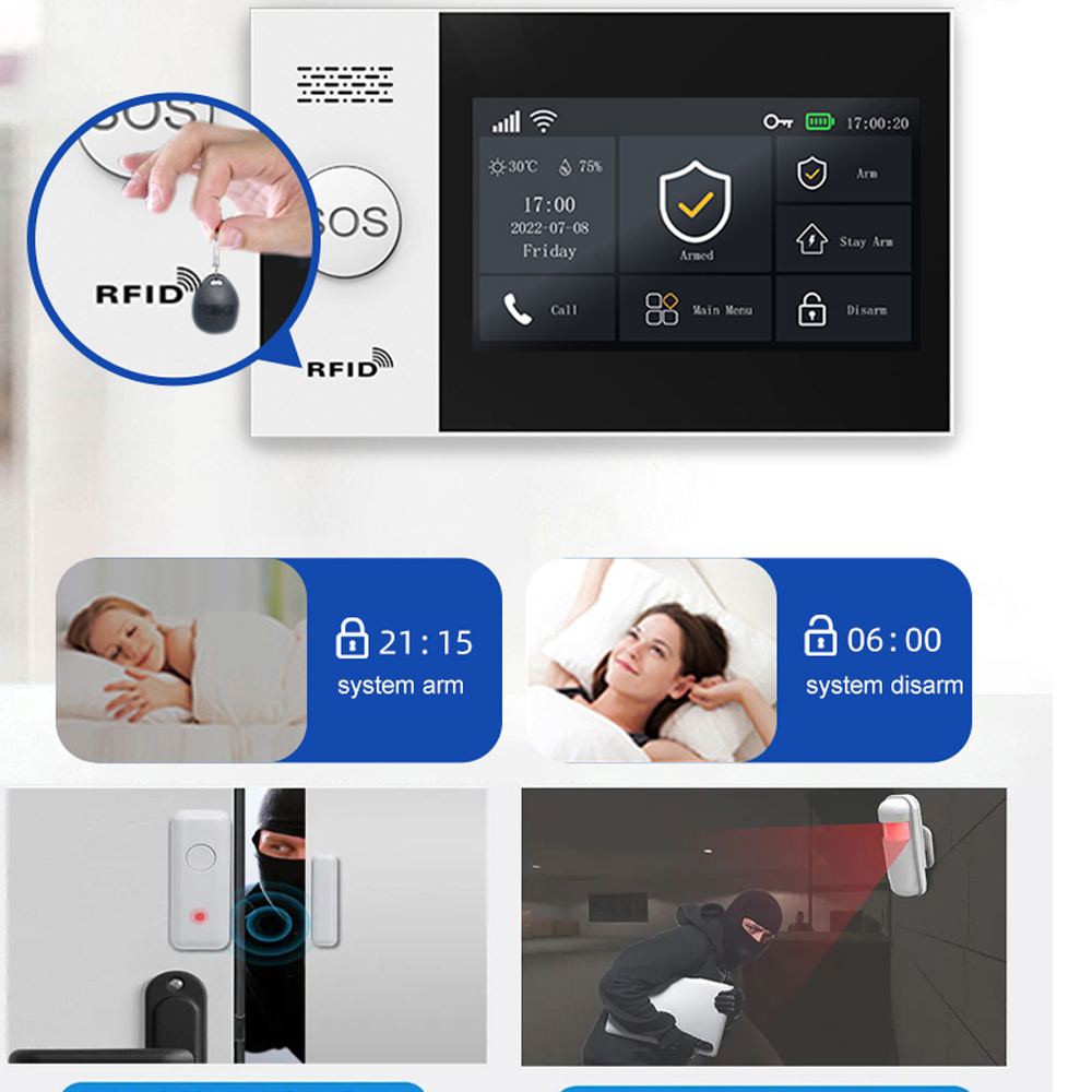 PGST 4G Tuya Smart Home Alarm  - Home Security Diy 评论和价格